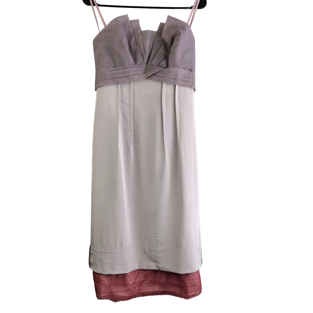 BCBG MAXAZRIA RUNWAY Purple Strapless Dress Size 6 - Picture 3 of 15